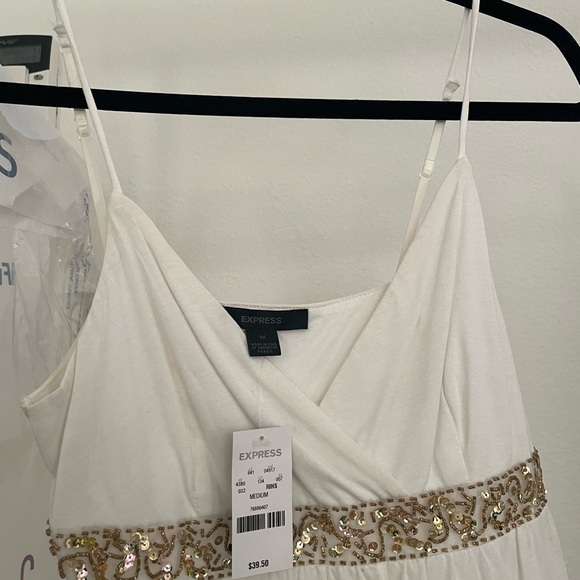 NEW. Medium spaghetti strap Express tank top with gem embellishments in front. - Picture 3 of 3